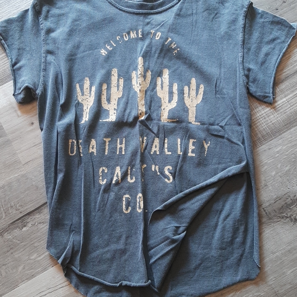 Graphic Tee with Cactus Design